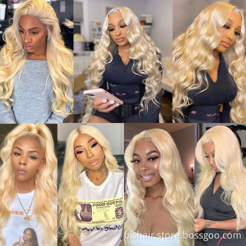 613 blonde straight hd T lace front human hair wigs unprocessed 100% virgin full lace human hair wig natural full lace wigs